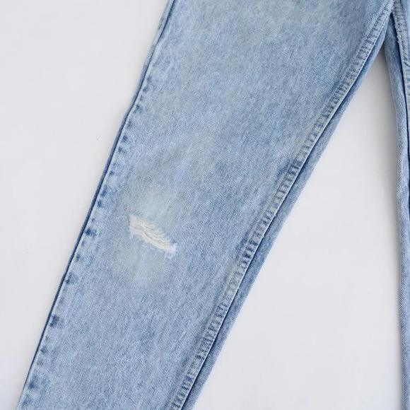 Vintage Silver Acid Wash Straight Leg Jeans Denim - Picture 7 of 14